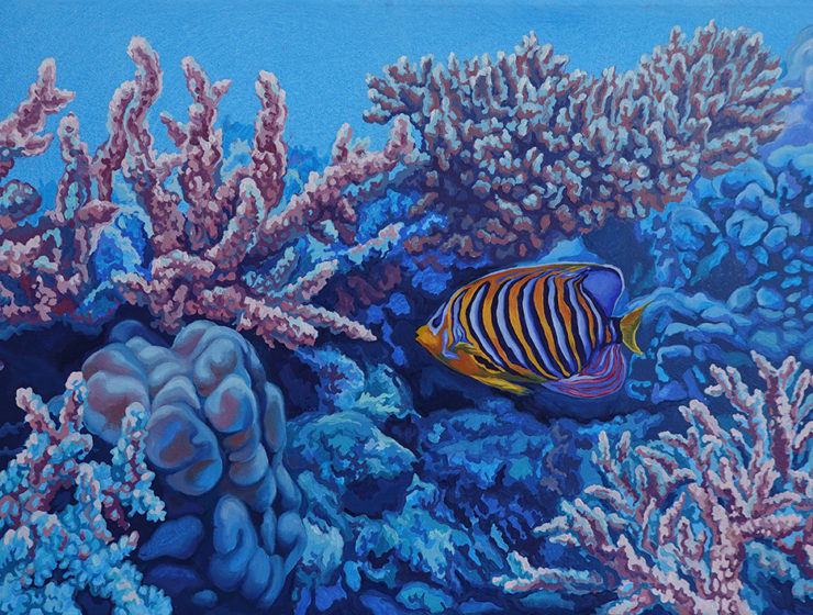 coral reef painting